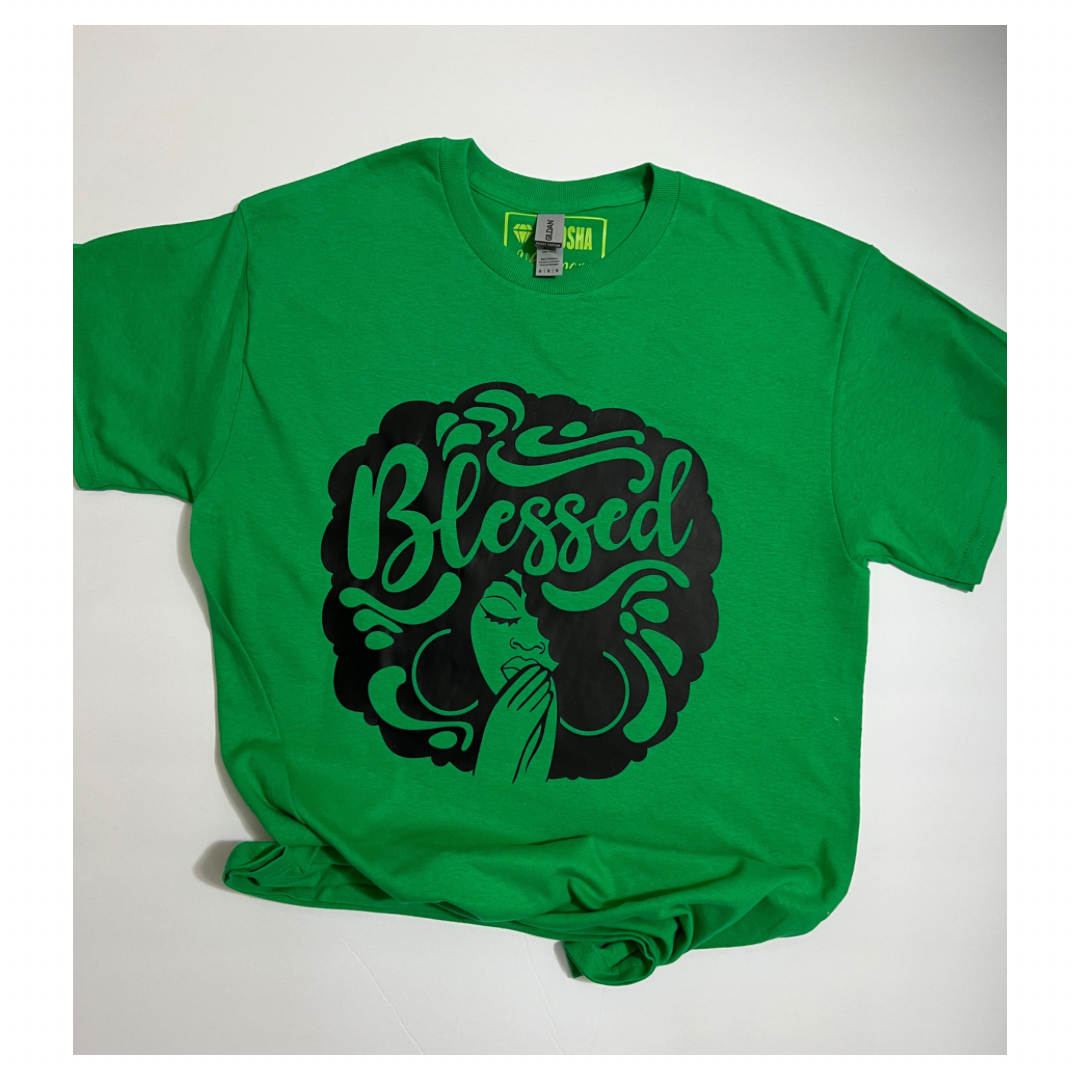 Big Hair Blessed Tee