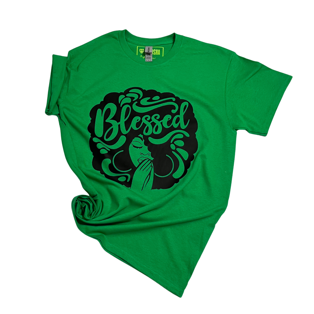 Big Hair Blessed Tee