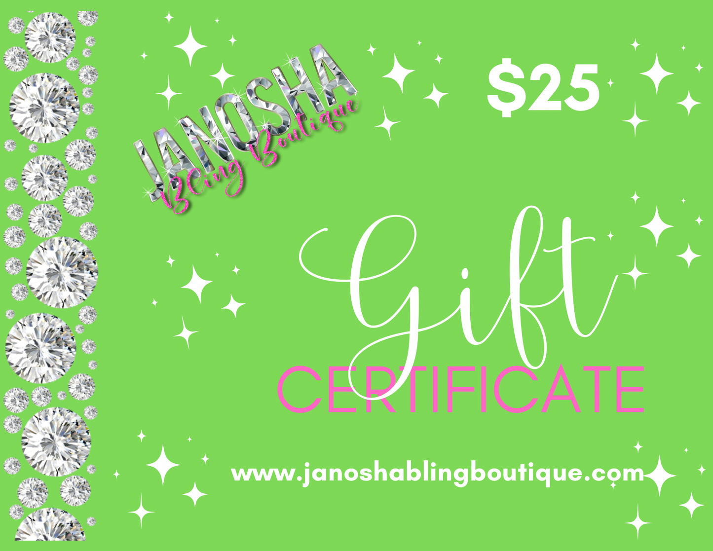 Bling Gift Card