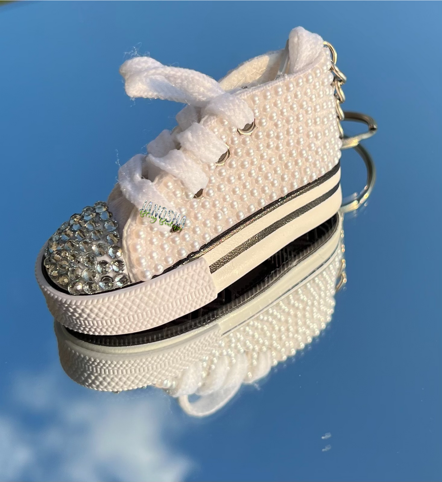 Bling Rhinestone Mini Shoe Keychain