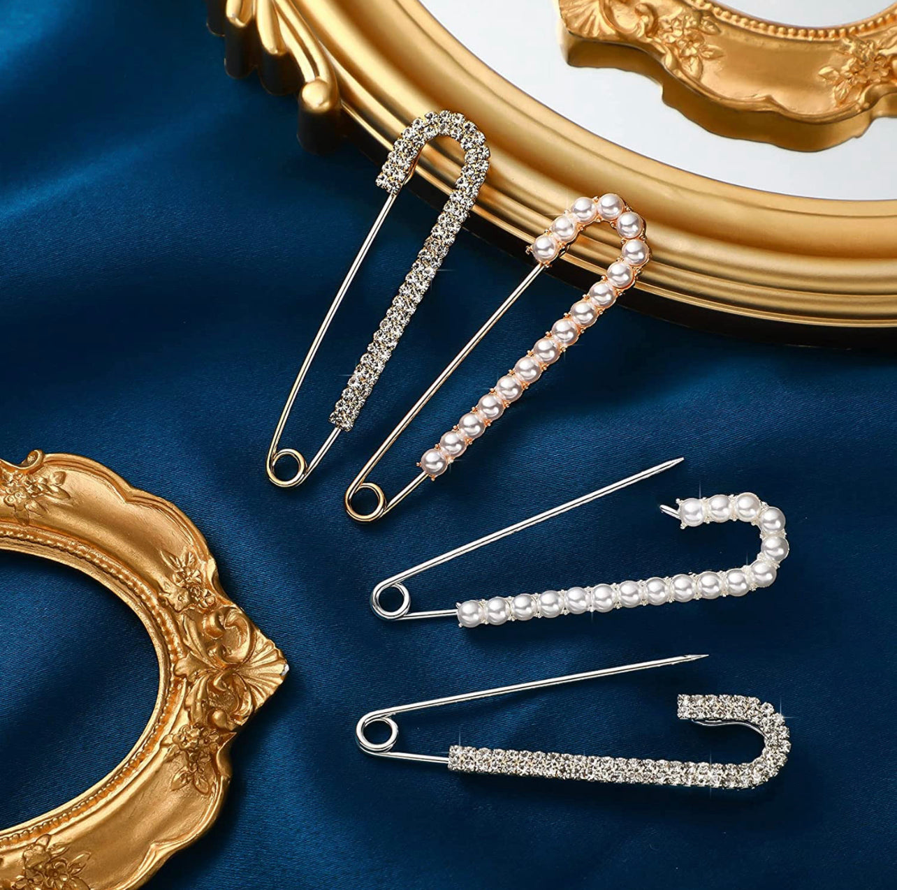 Bling And Pearl Brooch