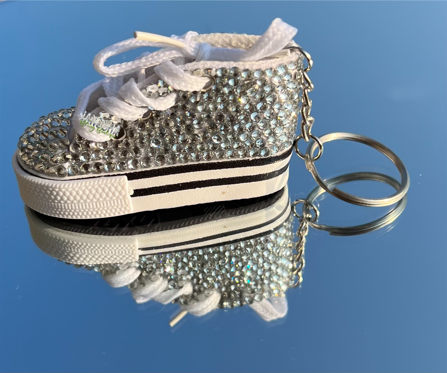 Bling Rhinestone Mini Shoe Keychain