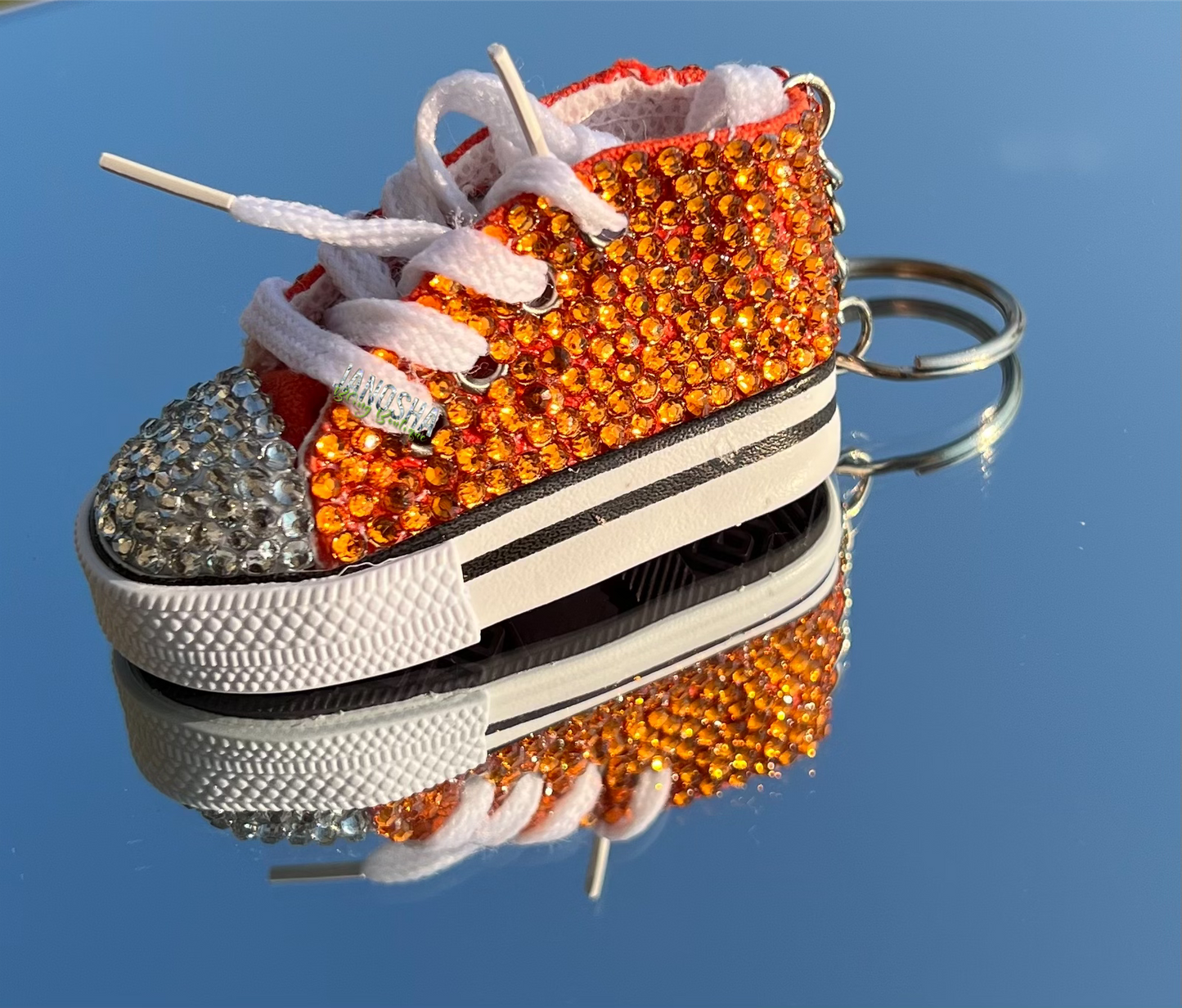Bling Rhinestone Mini Shoe Keychain