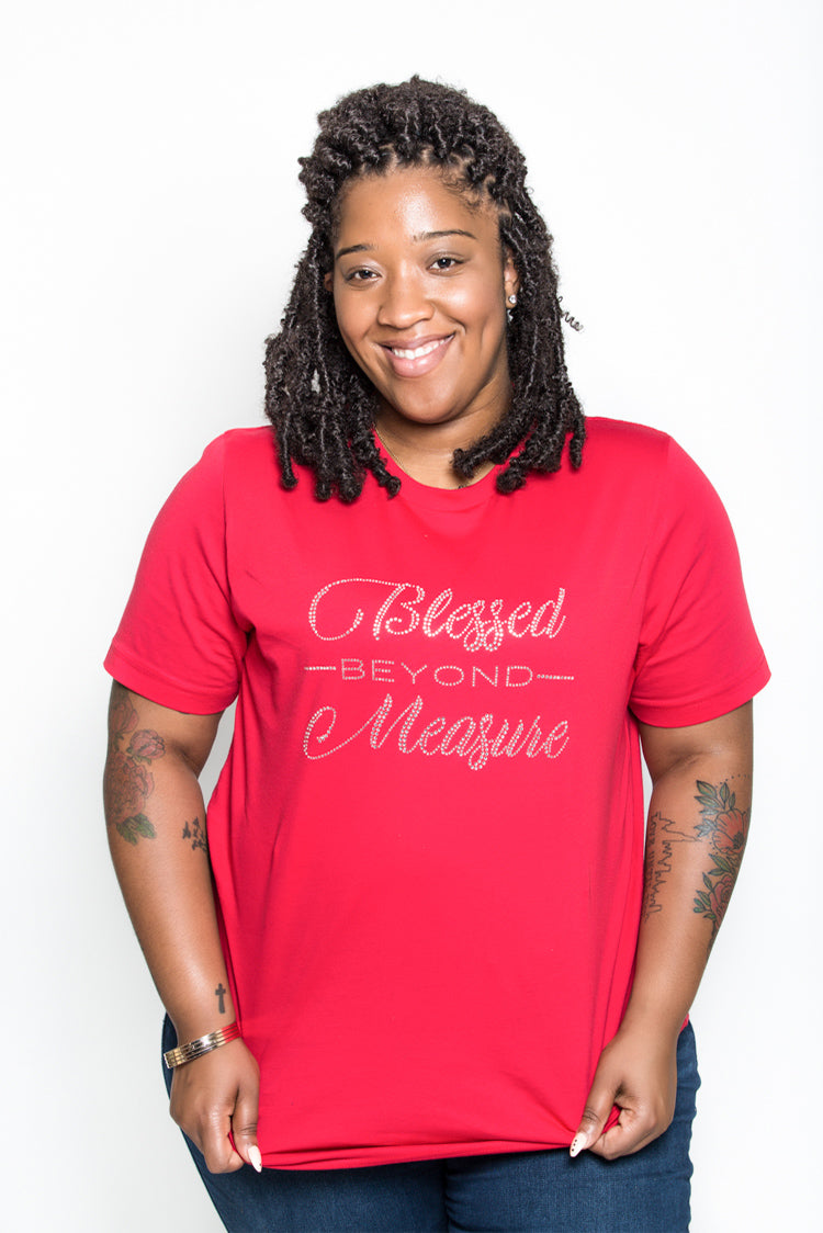 Blessed Beyond Measure Bling Tee