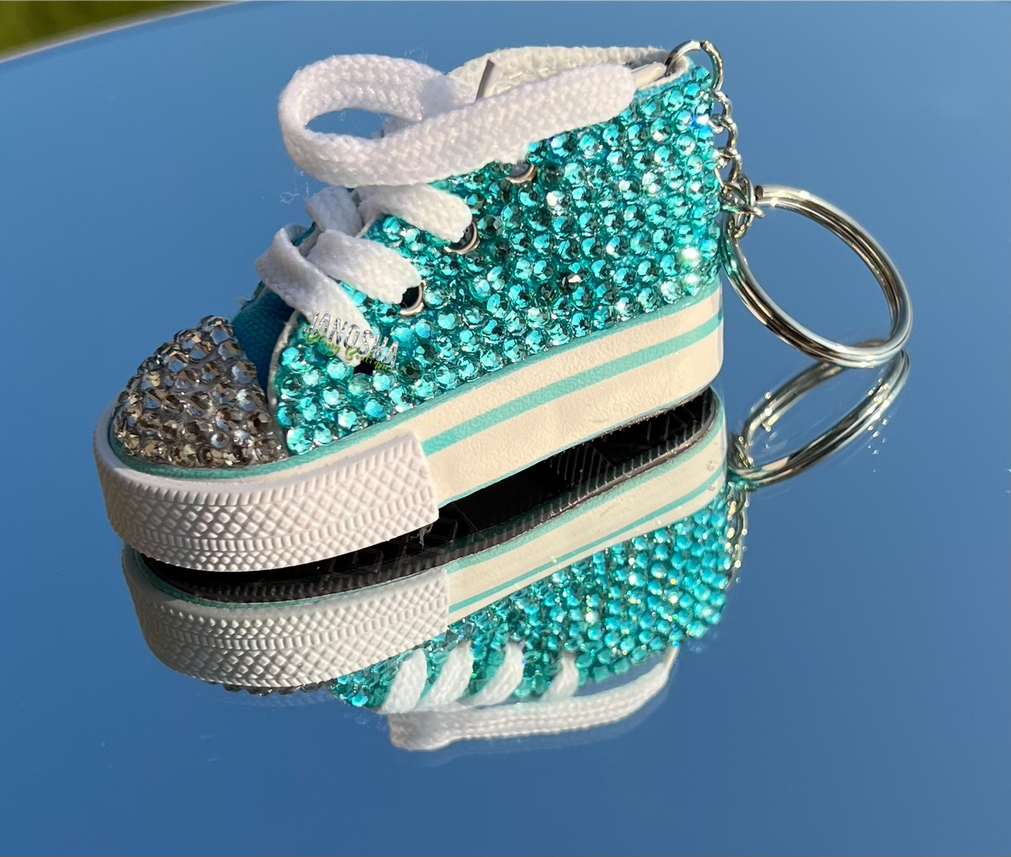 Bling Rhinestone Mini Shoe Keychain