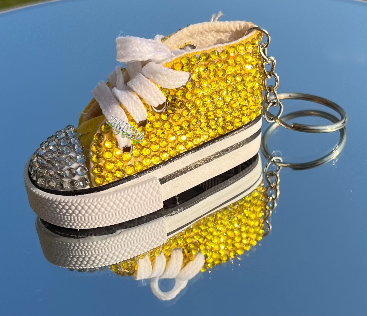 Bling Rhinestone Mini Shoe Keychain