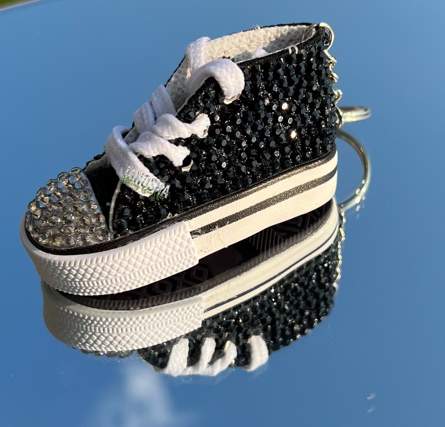 Bling Rhinestone Mini Shoe Keychain