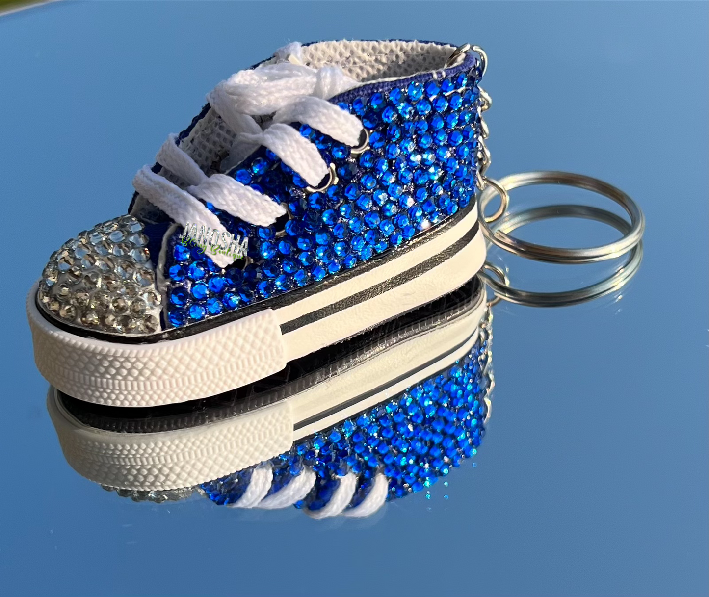 Bling Rhinestone Mini Shoe Keychain