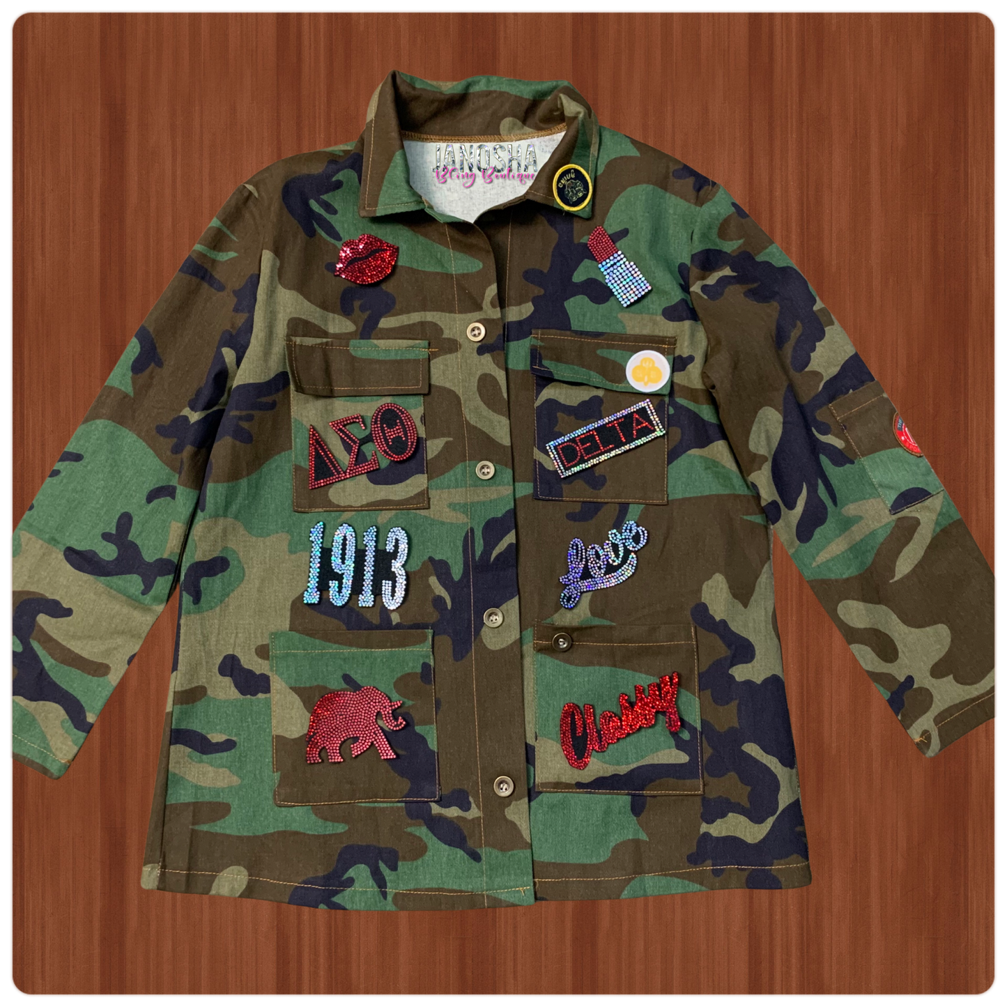 Delta Sigma Theta Camouflage Jacket