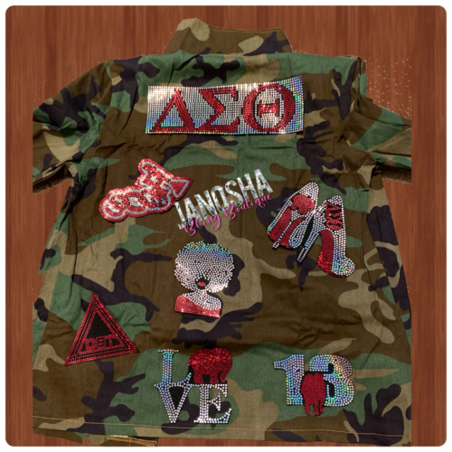 Delta Sigma Theta Camouflage Jacket